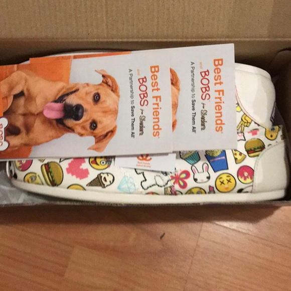 New women Bobs Skechers emoji memory foam sneakers - Picture 7 of 7